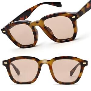 Tortoise & Brown Square Sunglasses For Mens Womens Classy Premium Stylish Trendy